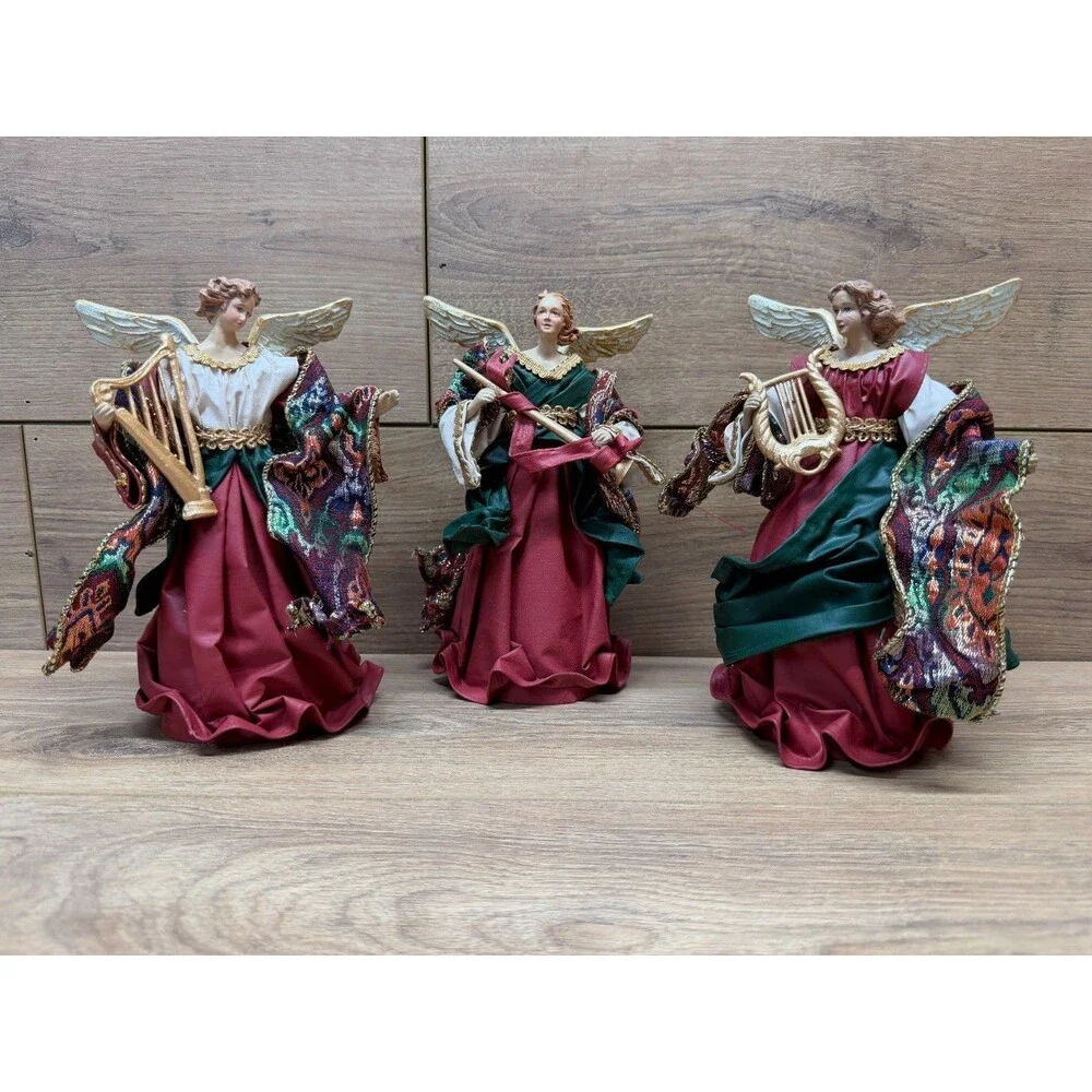 Fabric Mache Christmas Angels 8